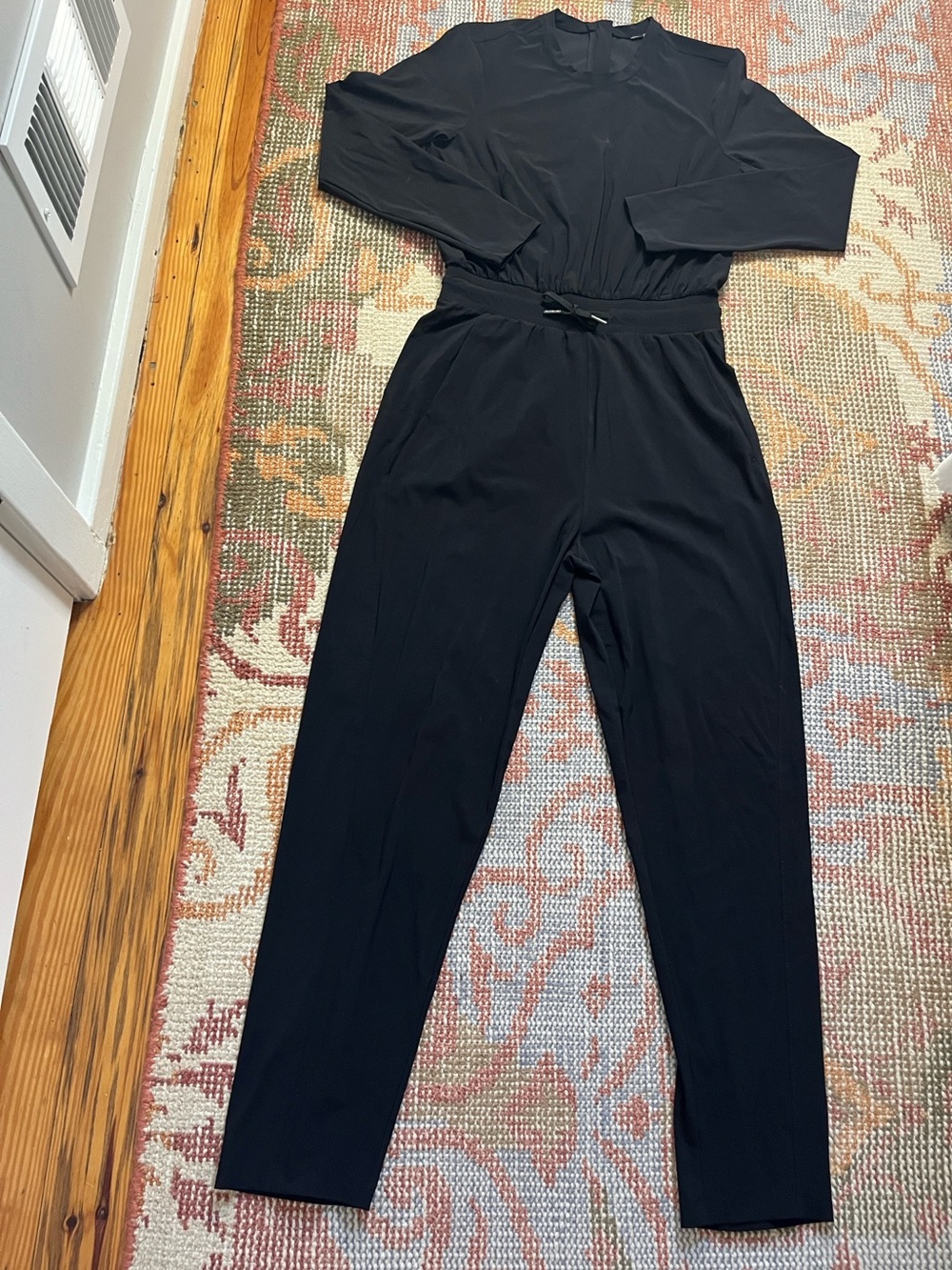 Sweaty Betty Explorer Long Sleeve Jumpsuit Black Size 6 Travel Athleisure